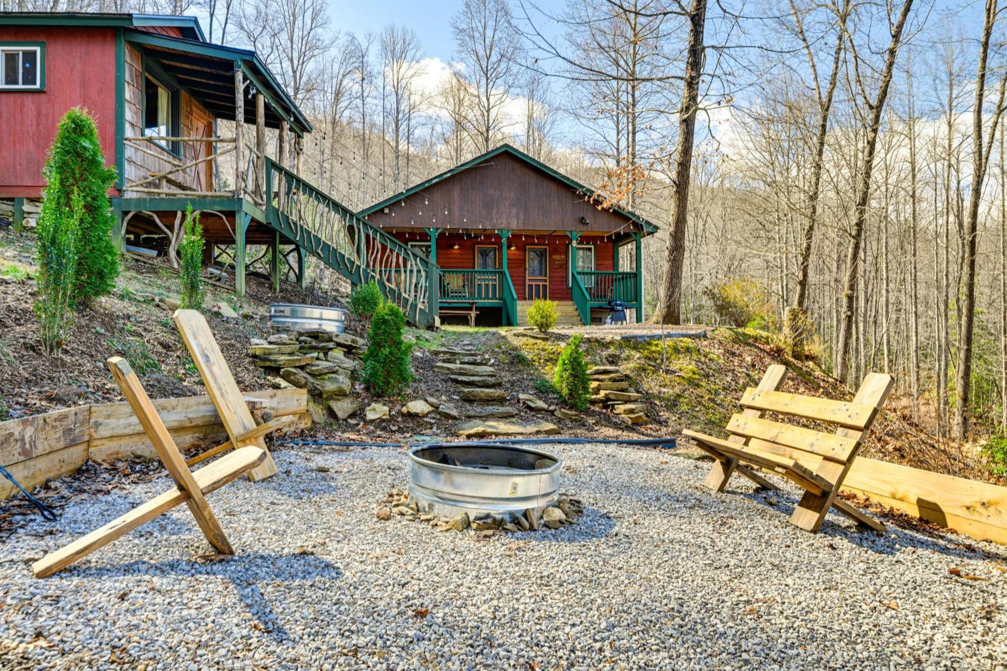 Smoky Mountain Cabin With Camping Area And Fire Pit! Whittier Exteriör bild