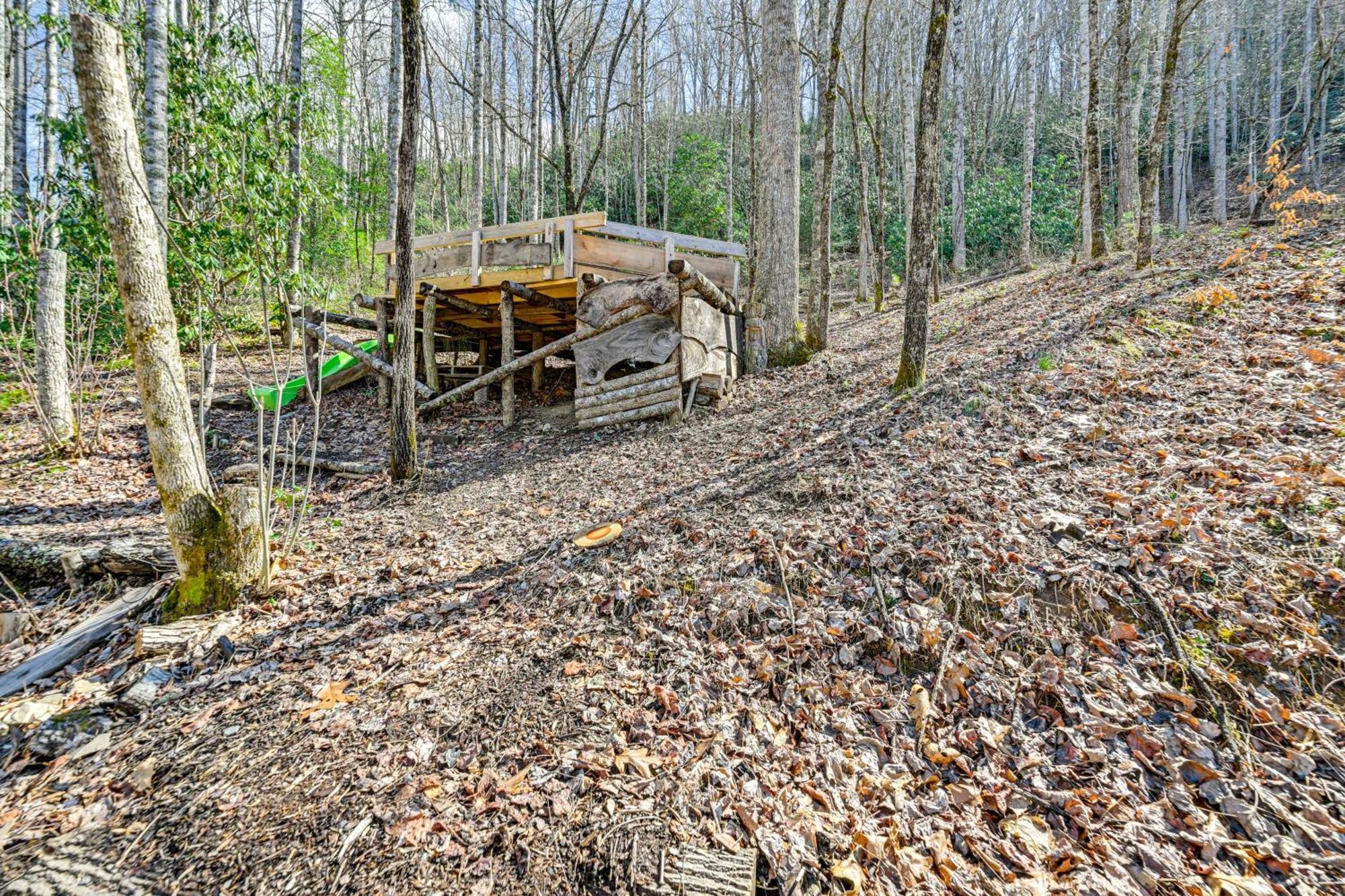Smoky Mountain Cabin With Camping Area And Fire Pit! Whittier Exteriör bild