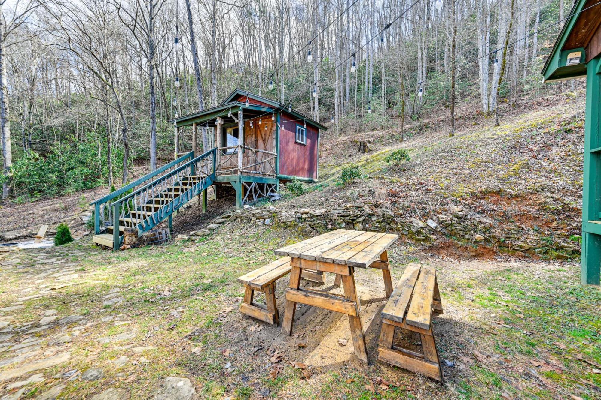 Smoky Mountain Cabin With Camping Area And Fire Pit! Whittier Exteriör bild
